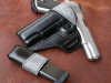 black cowhide and natural elephant